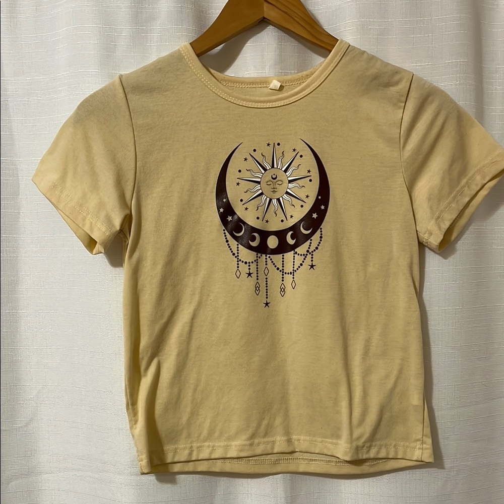 SHEIN Light Yellow Casual Tee